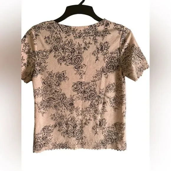 Chances R size petite small paisley and flowers top EUC - Picture 3 of 10